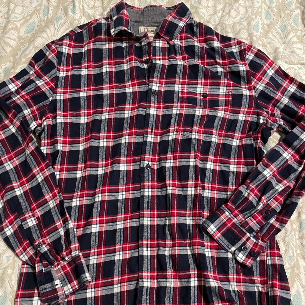 LL Bean Plaid Flannel